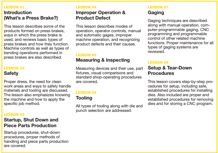 PRESS BRAKE OPERATOR TRAINING SYSTEM HARSLE