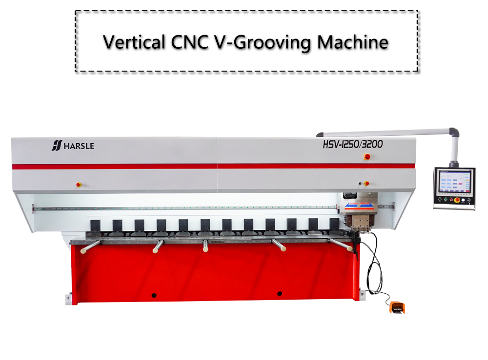 Vertical Metal Sheet Cnc V Grooving Machine Harsle