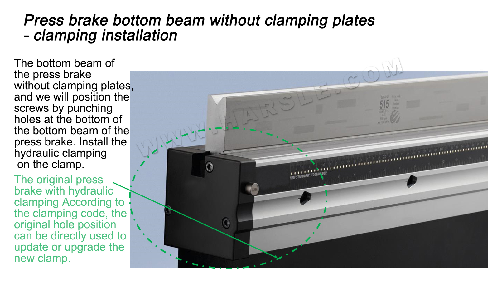 Advantages of CNC Press Brake Tooling Hydraulic Clamping System HARSLE