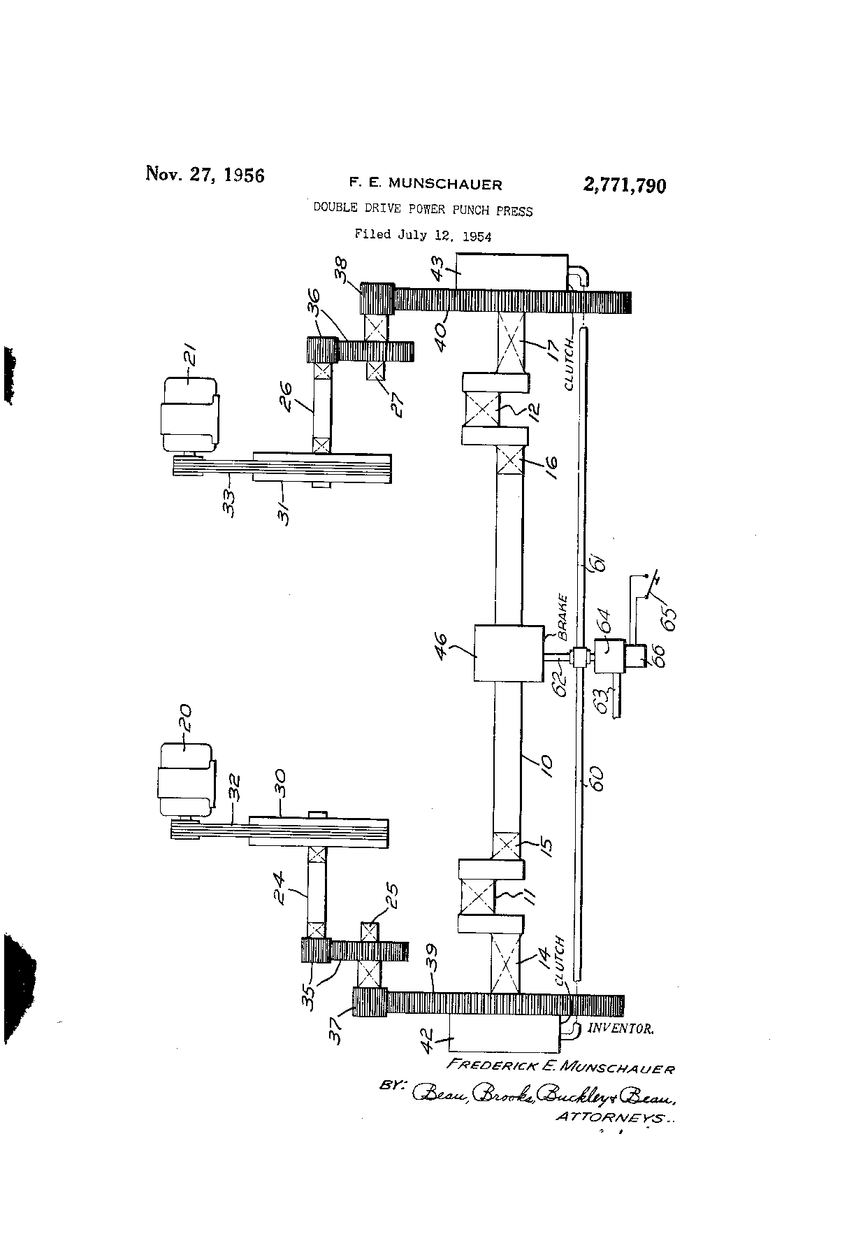 Double drive power punch press HARSLE