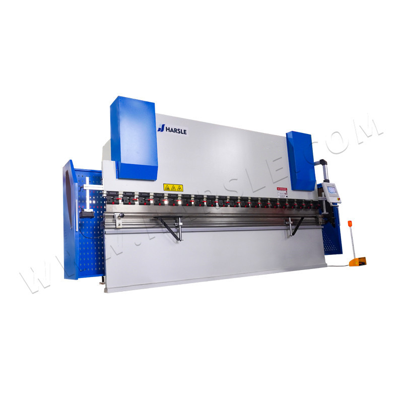 WC67K-125T/3200 Sheet Metal Press Brake Machine with TP10S Touch Screen Control and Manual Crowning
