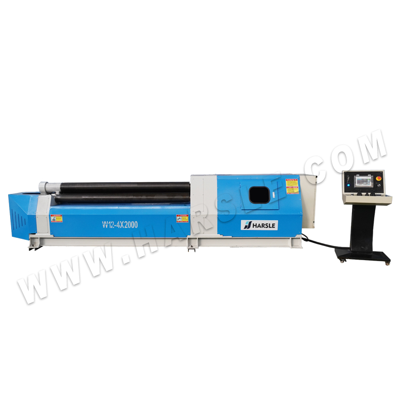 W12-4X2000 Metal Sheet Hydraulic CNC Rolling Machine, IoT Remote Control For Industry 4.0