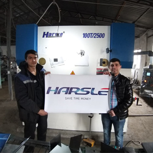 Hydraulic Press Brake and Shearing Machine for Uzbekistan customer, HARSLE's feedback