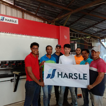 Dominican CNC Hydraulic Press Brake machine, HARSLE Machine Customer feedback